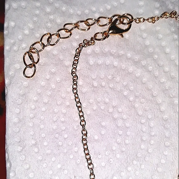 Paw Charm Necklace Peach color with 18-22"inch gold chain. Unisex Womens Mens K… - Picture 3 of 16